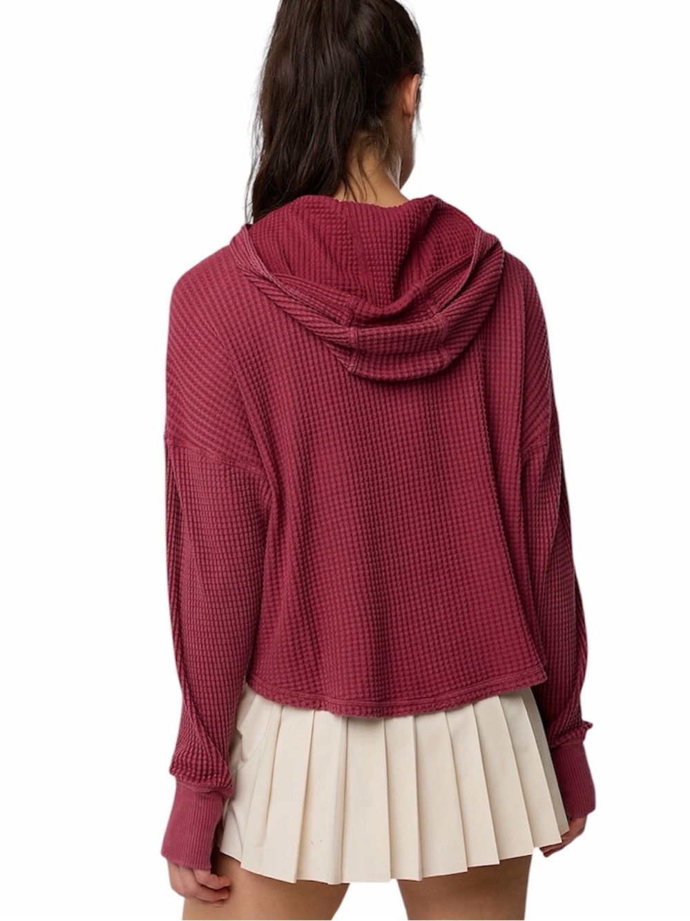 Aerie ($60) Offline Wow! Waffle Hoodie - PTP 23 - Picture 3 of 4